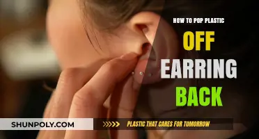 Easy Earring Hack: Pop Off Plastic Backs