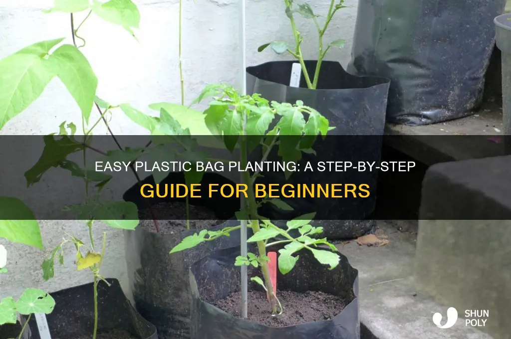 how to pot a plant in a plastic bag