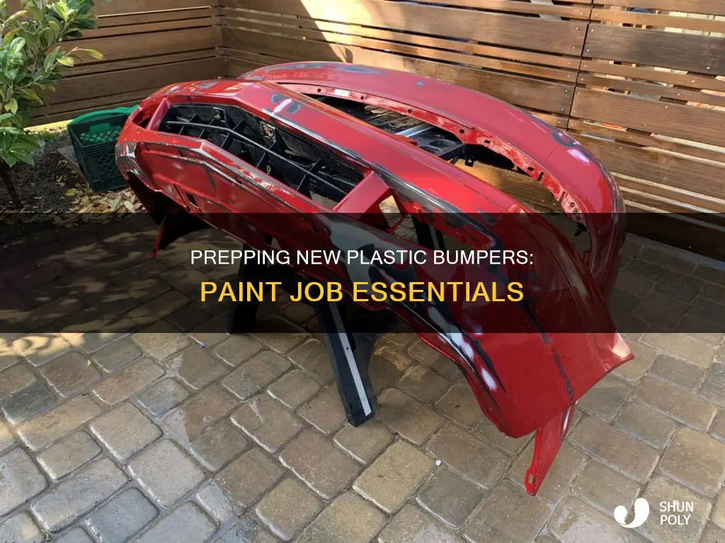 how to prep a new plastic bumper for paint