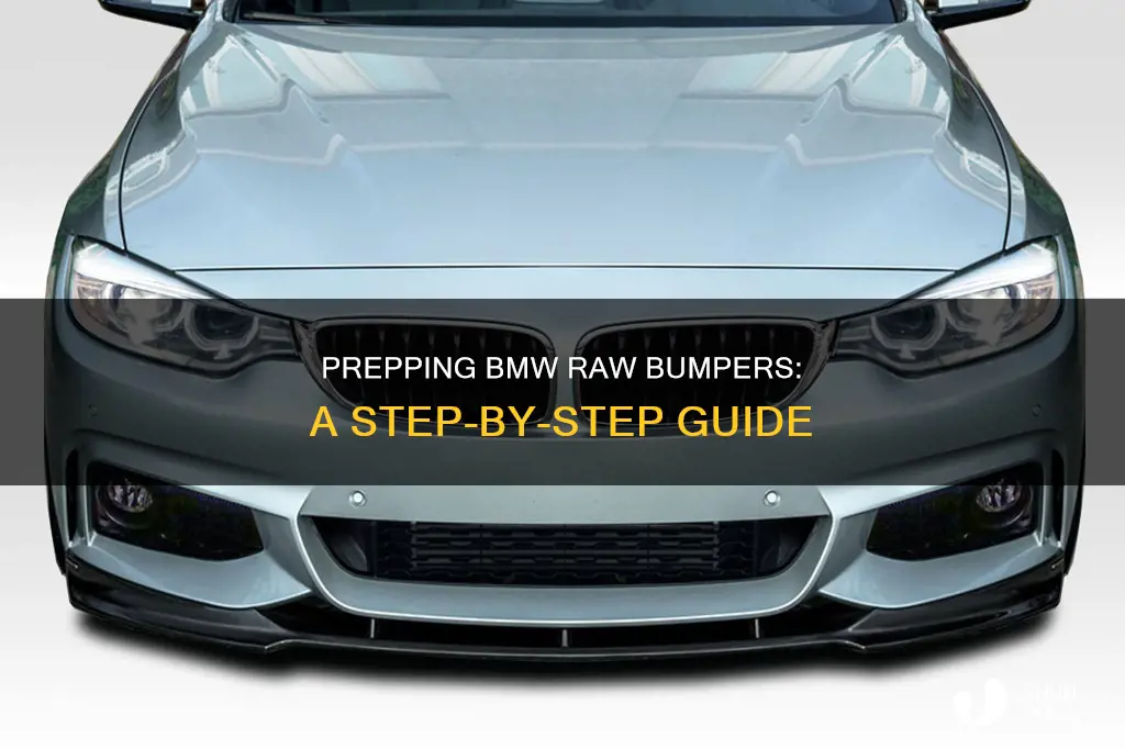 how to prep bmw plastic raw bumper