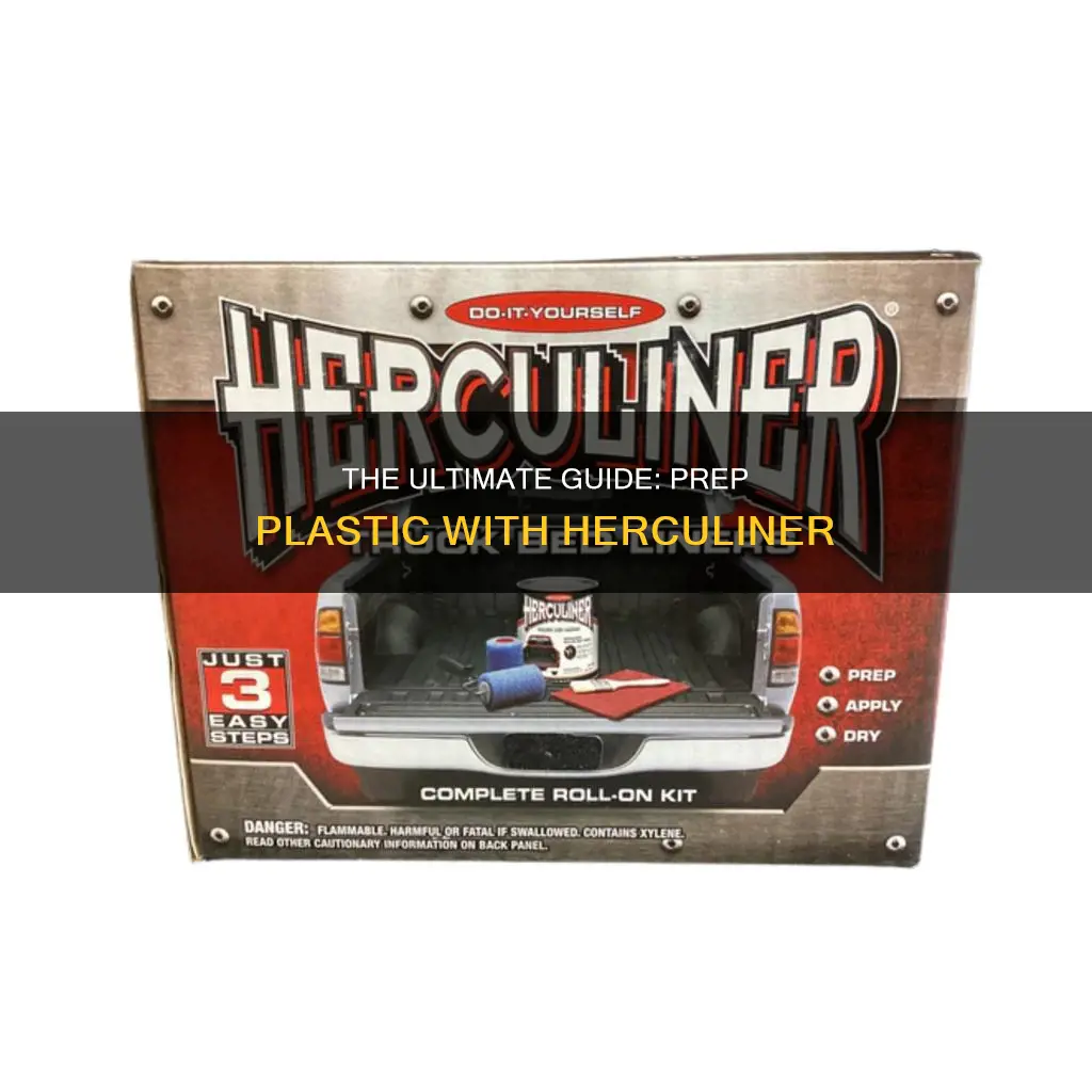 how to prep plastic for herculiner