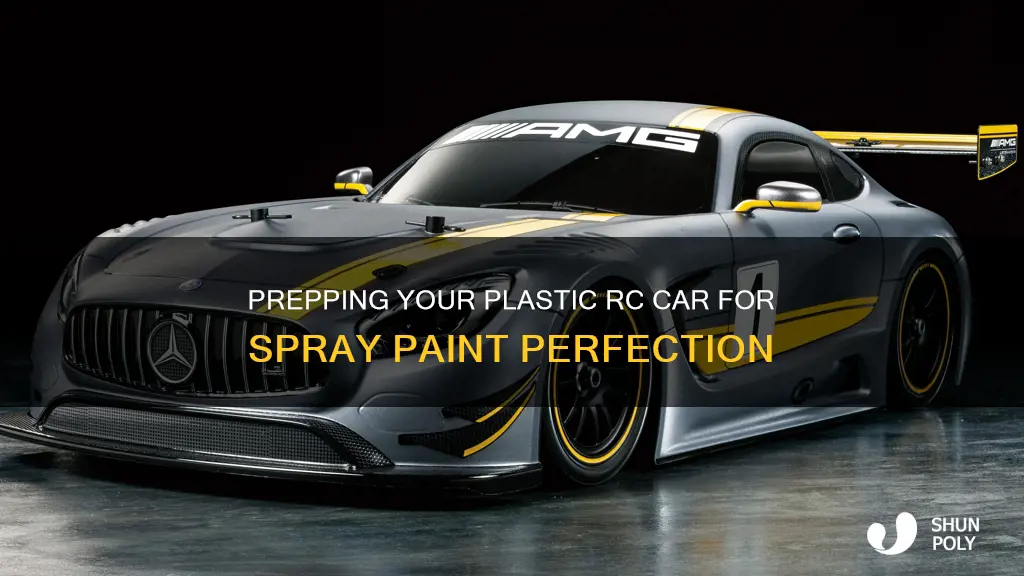 how to prep plastic rc car for spray paint