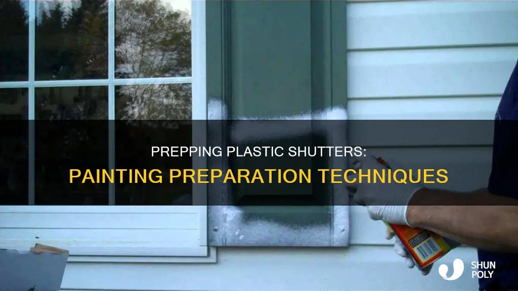 how to prep plastic shutters for paint