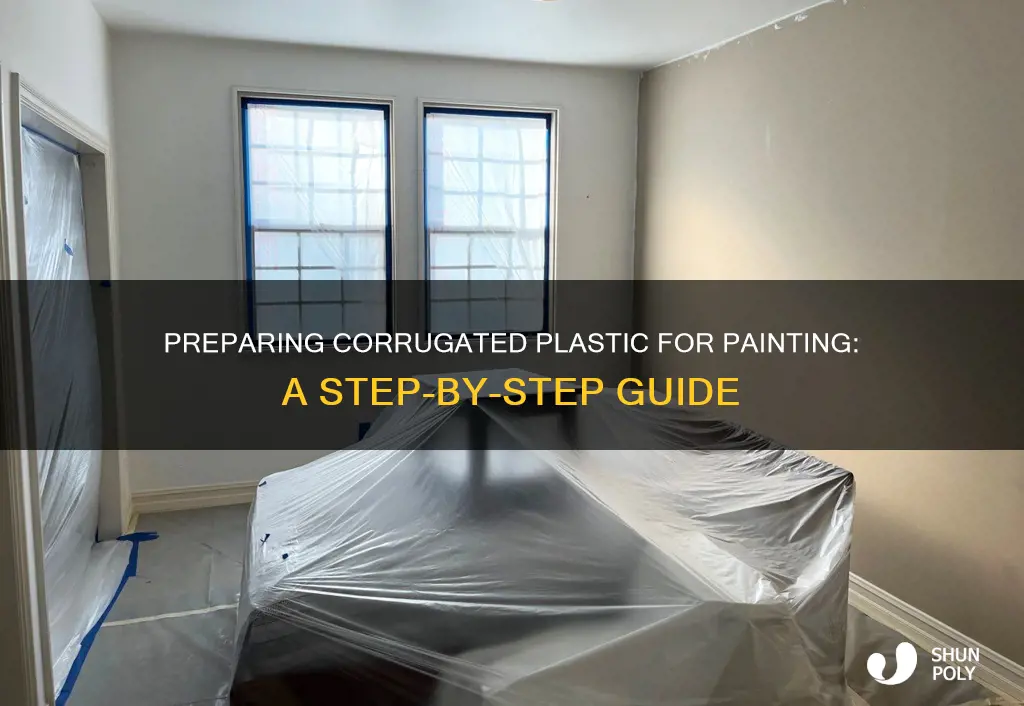 how to prepare corrugated plastic for painting