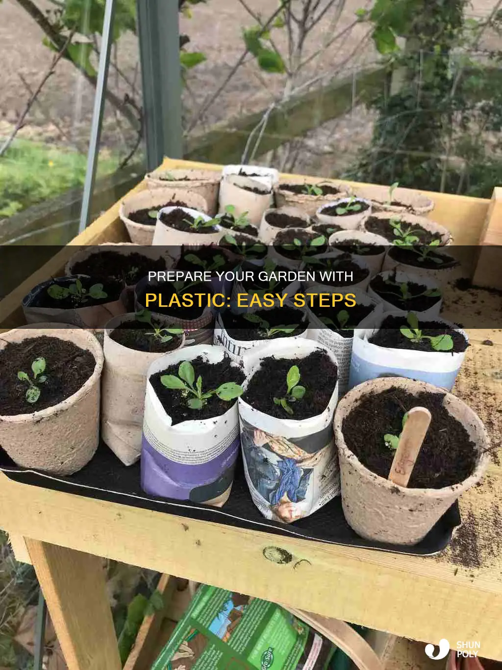 how to prepare for garden with plastic