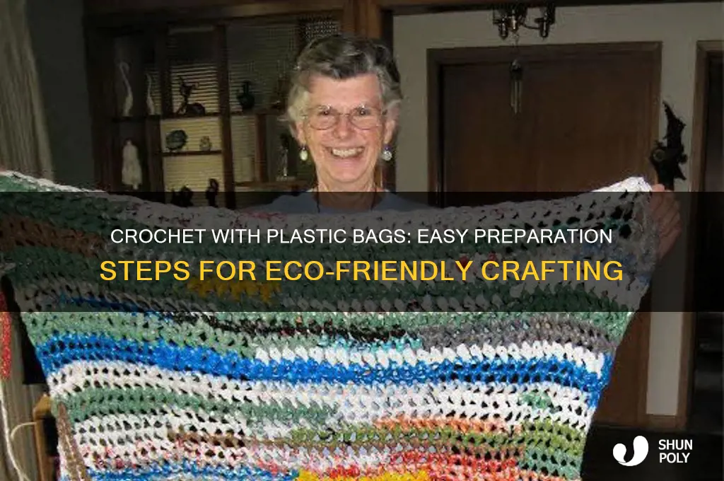 how to prepare plastic bags for crochet