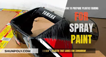 Prepare Plastic Fairings: Sand, Clean, Prime for Spray Paint