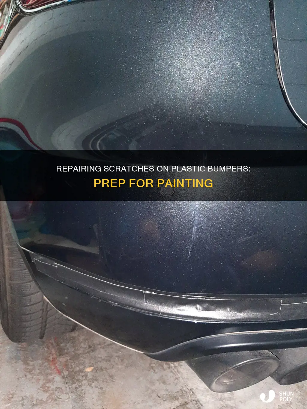 how to prepare scratches on a plastic bumper for painting
