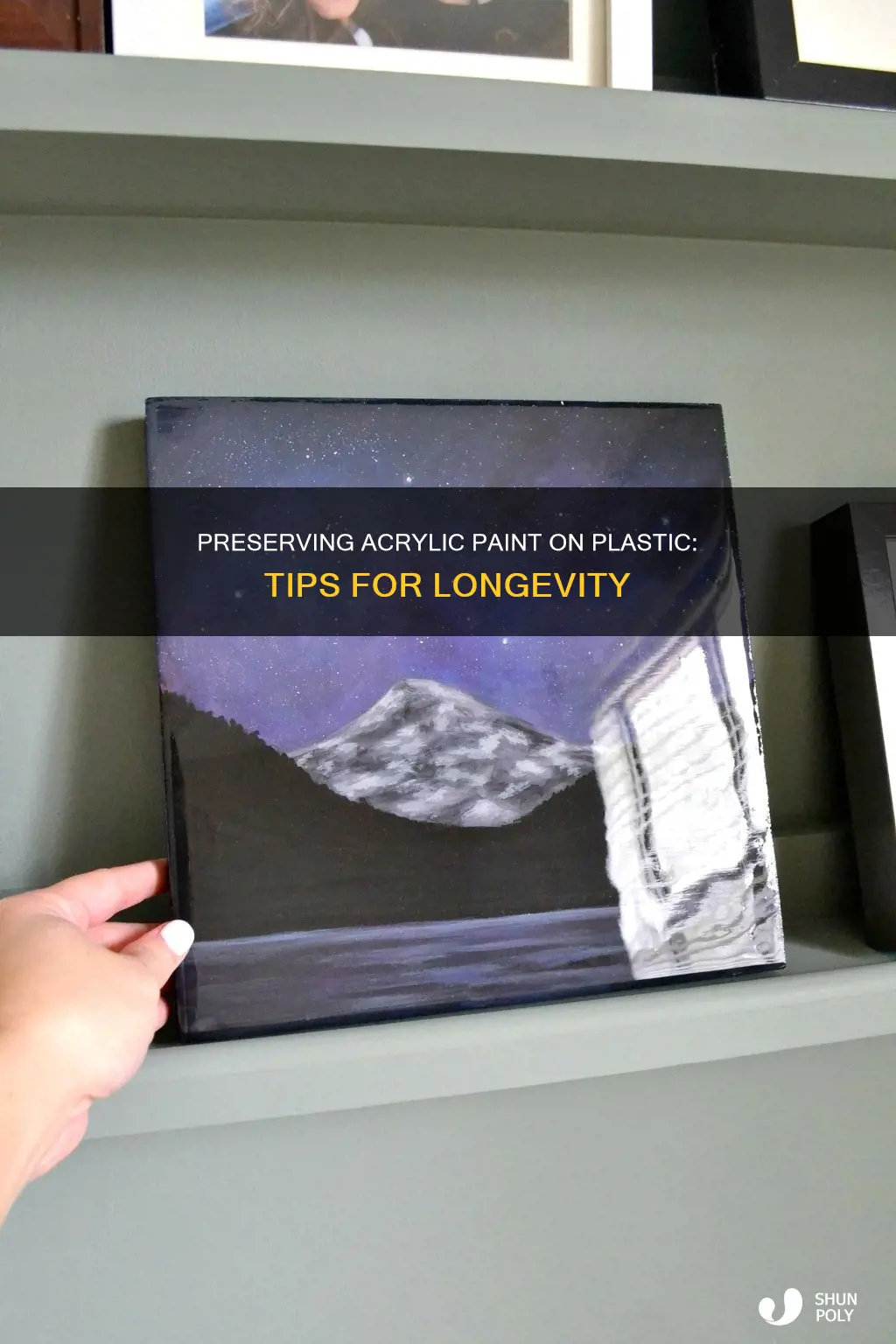 how to preserve acrylic paint on plastic