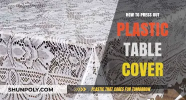 Pressing Plastic Table Covers: Tips for a Smooth Finish
