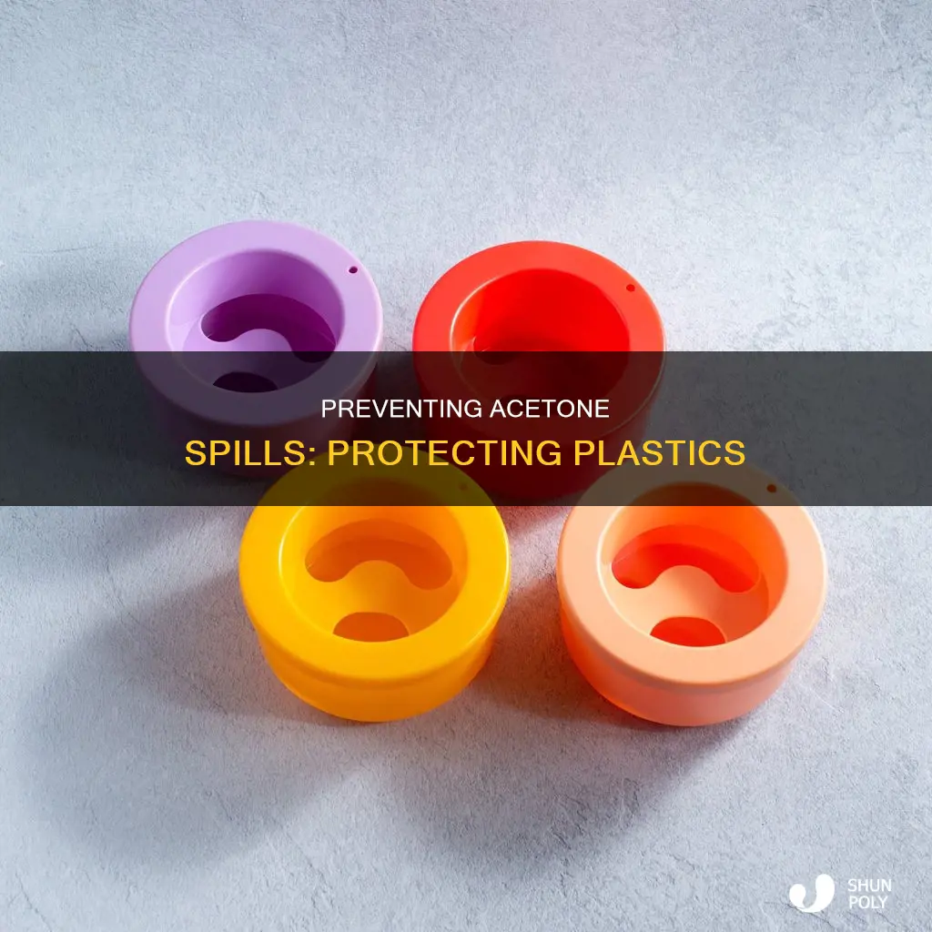how to prevent acetone from dissolving plastic