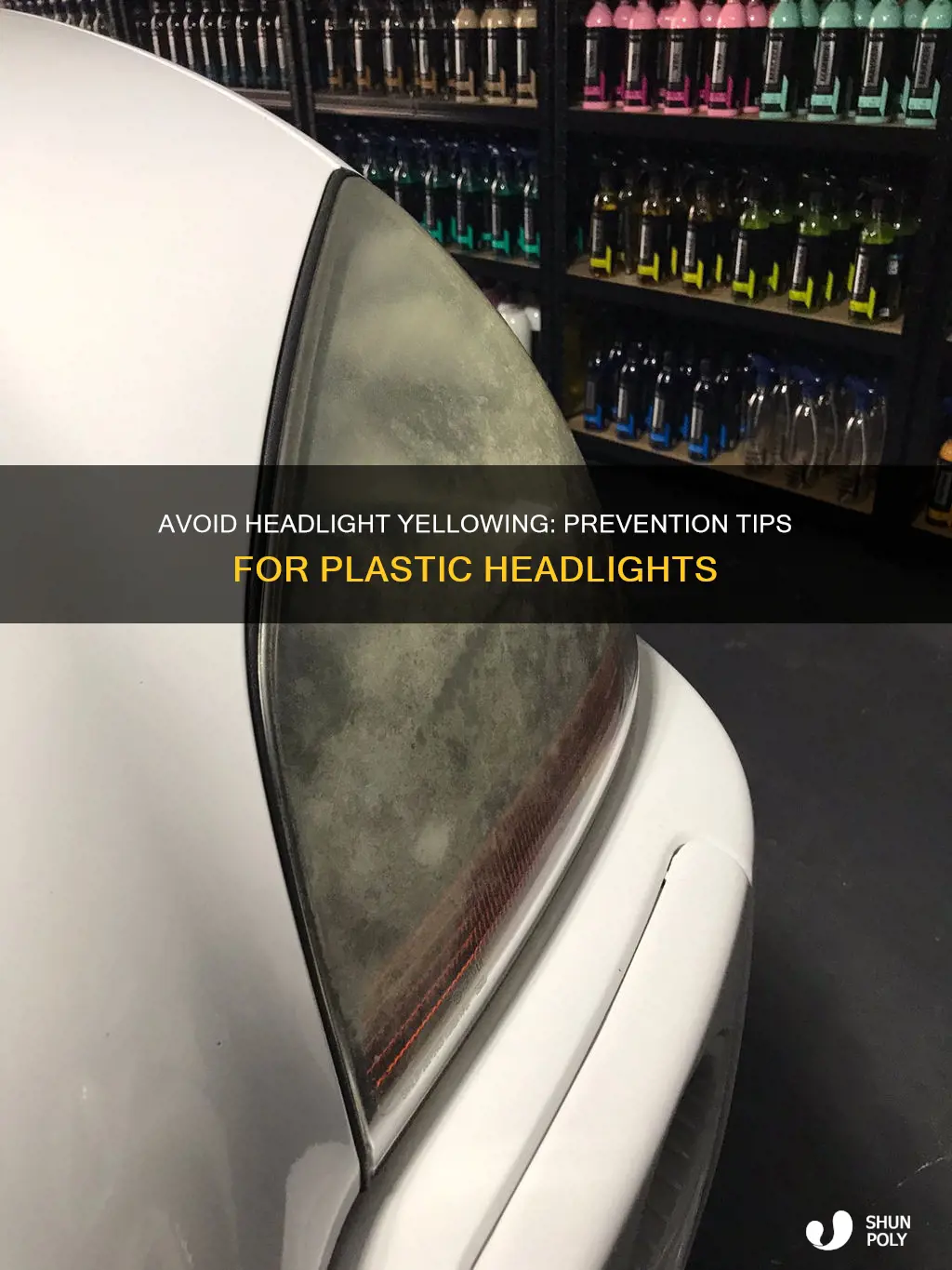 how to prevent plastic headlights from yellowing