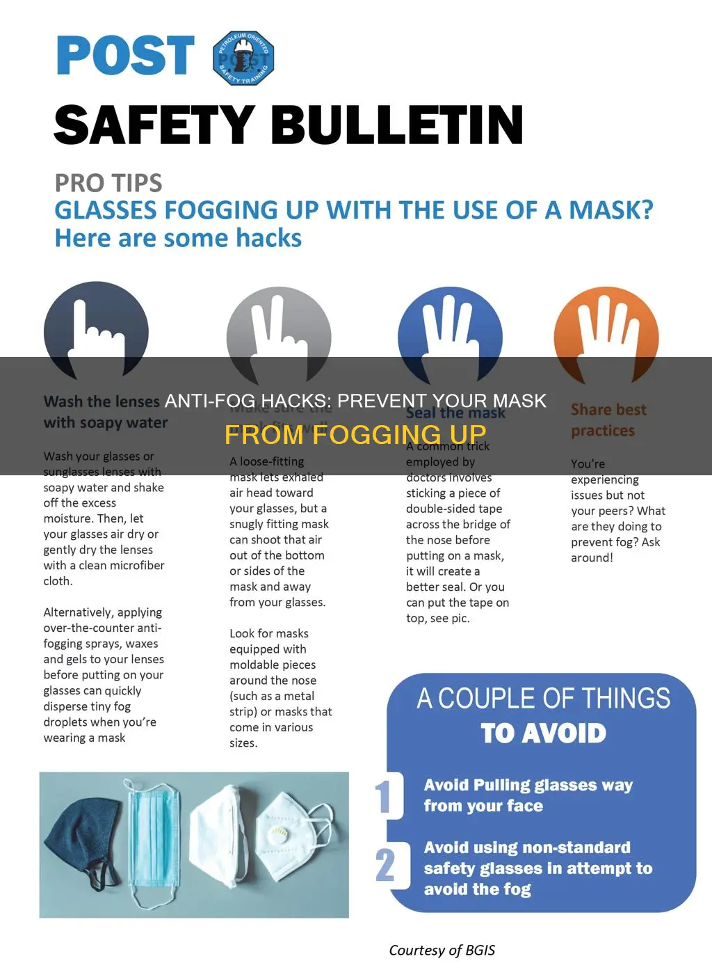 how to prevent plastic mask from fogging
