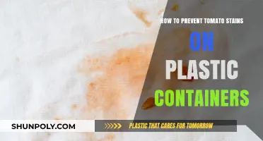 Prevent Tomato Stains: Keep Your Plastic Containers Spotless