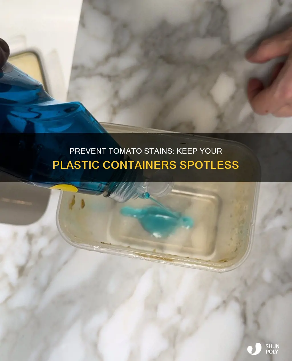 how to prevent tomato stains on plastic containers