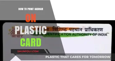 Printing Aadhar: Plastic Card DIY Guide