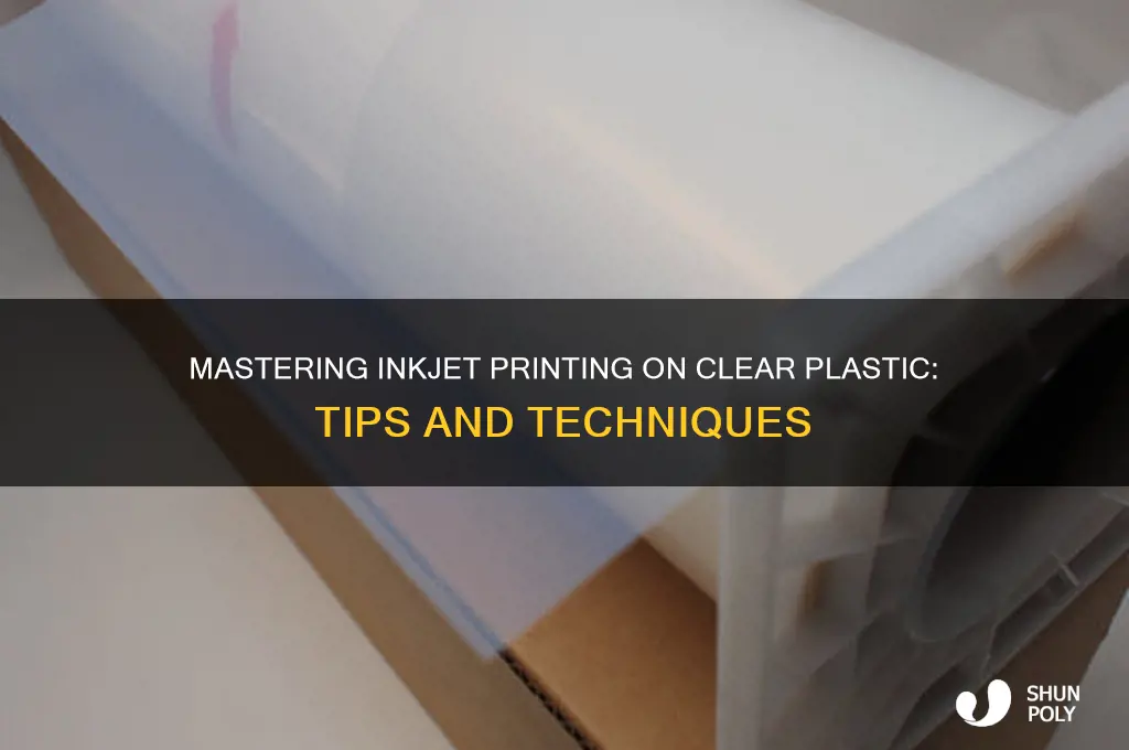 how to print inkjet on clear plastic