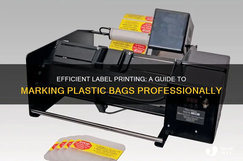 how to print labels on plastic bags