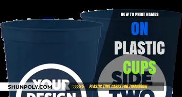 Customizing Plastic Cups: Printing Names Perfectly