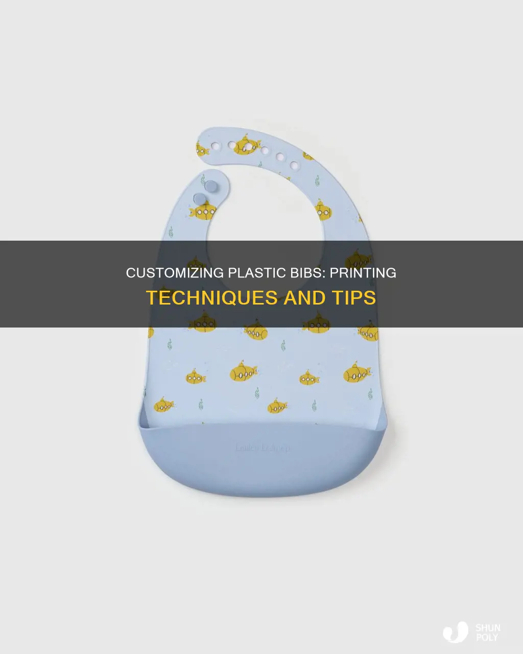 how to print on plastic bibs