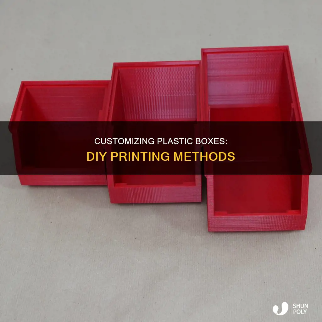 how to print on plastic box