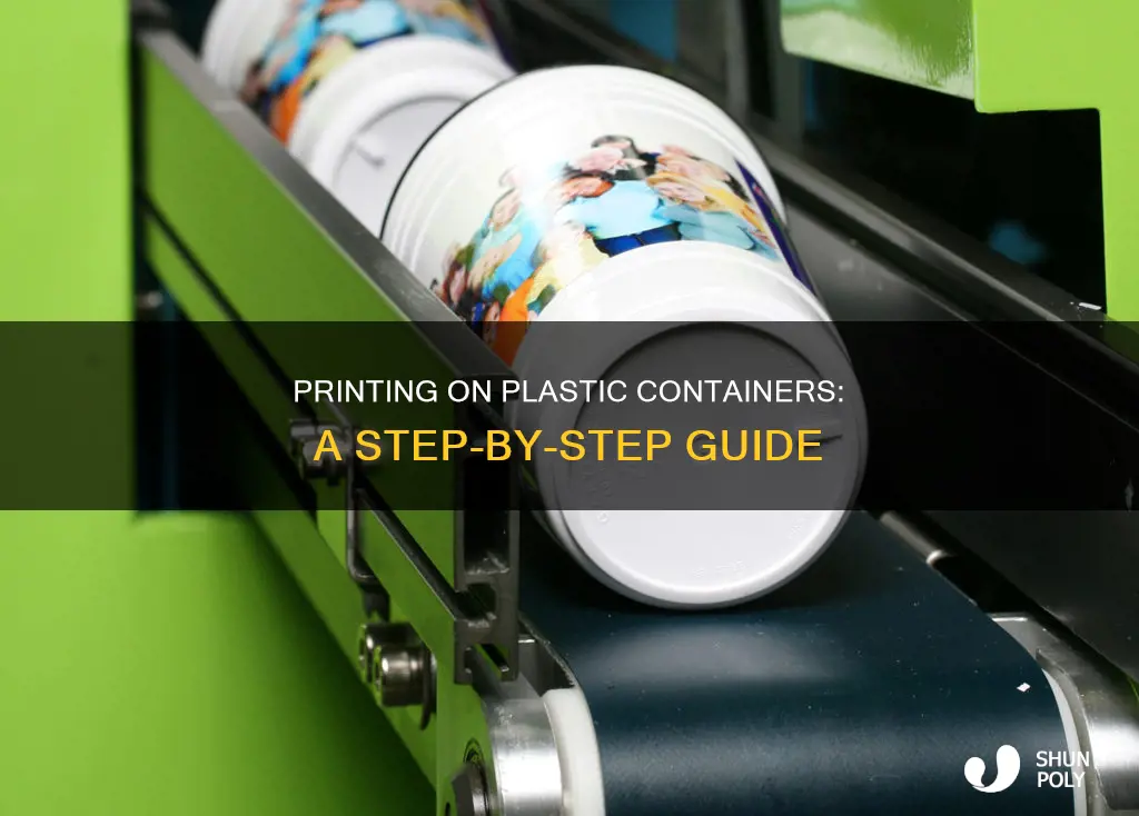 how to print on plastic containers