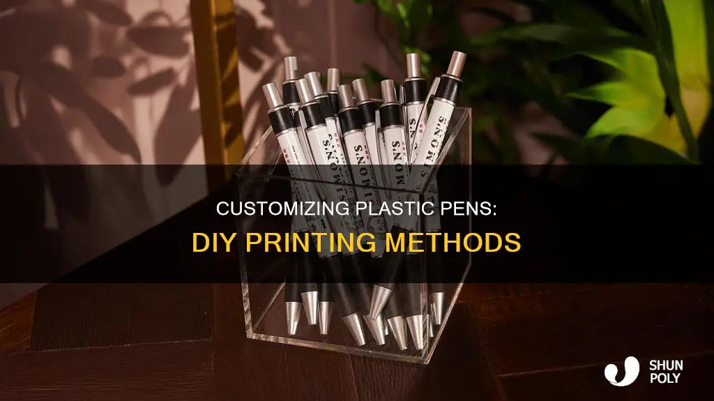 how to print on plastic pens