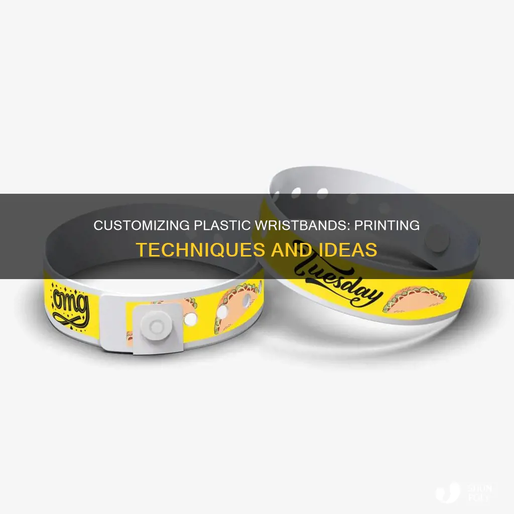how to print on plastic wristbands