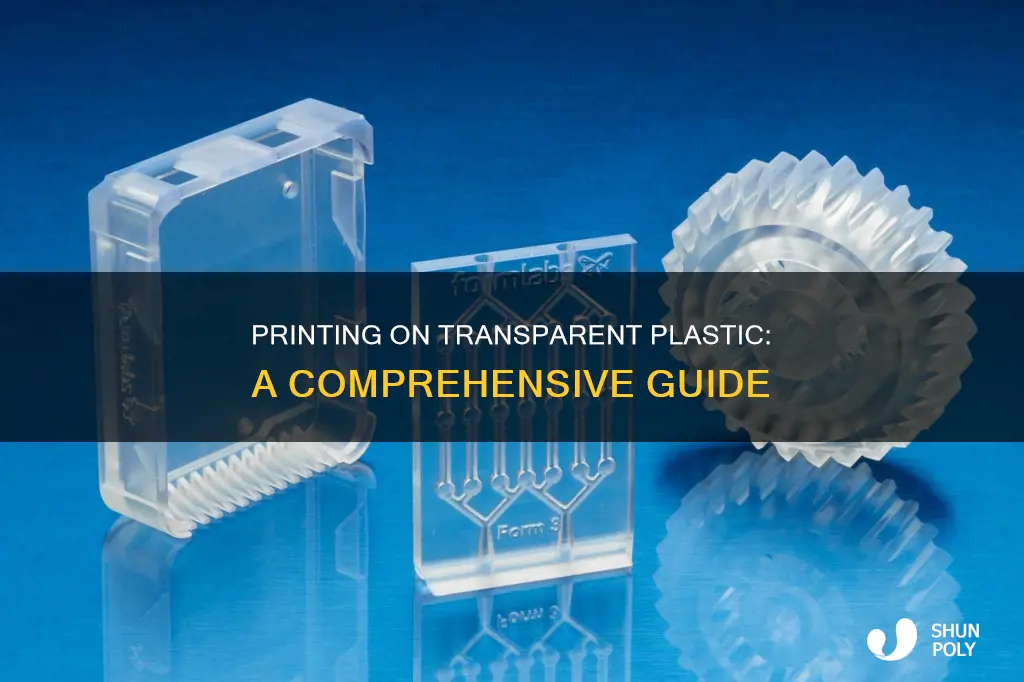 how to print on transparent plastic