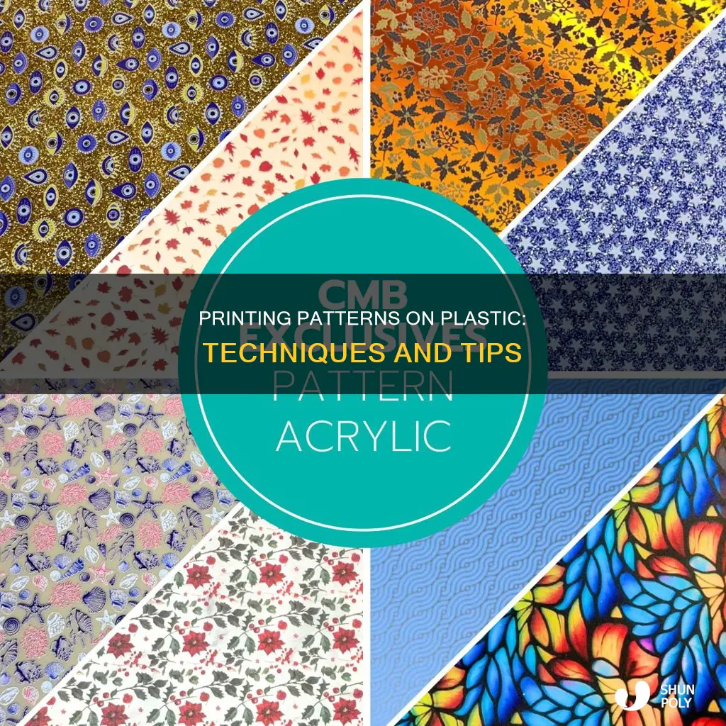 how to print patterns on plastic