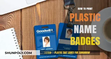 Custom Name Badges: Printing Plastic Perfection