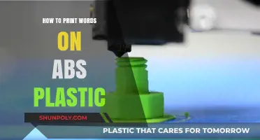 Printing on ABS Plastic: Techniques and Tips