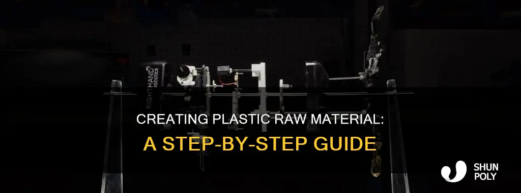 how to produce plastic raw material