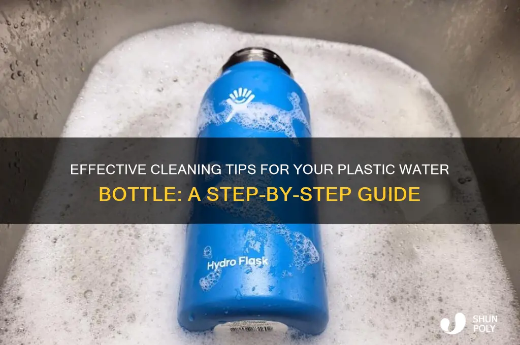 how to properly clean a plastic water bottle