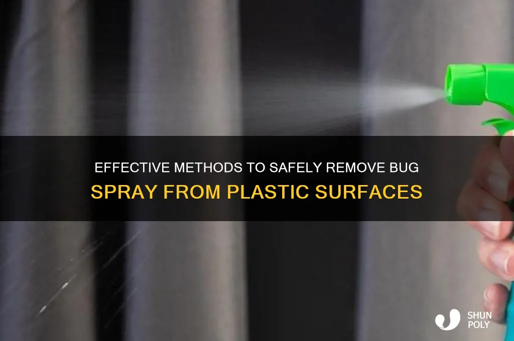 how to properly clean bug spray off plastic