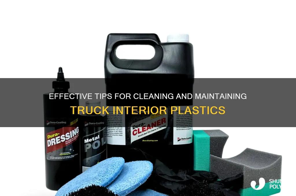 how to properly clean the plastic of truck interiors