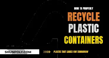 Recycling Plastic Containers: A Guide to Proper Disposal