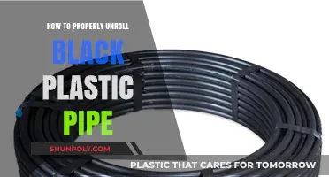 Unrolling Black Plastic Pipe: The Right Way