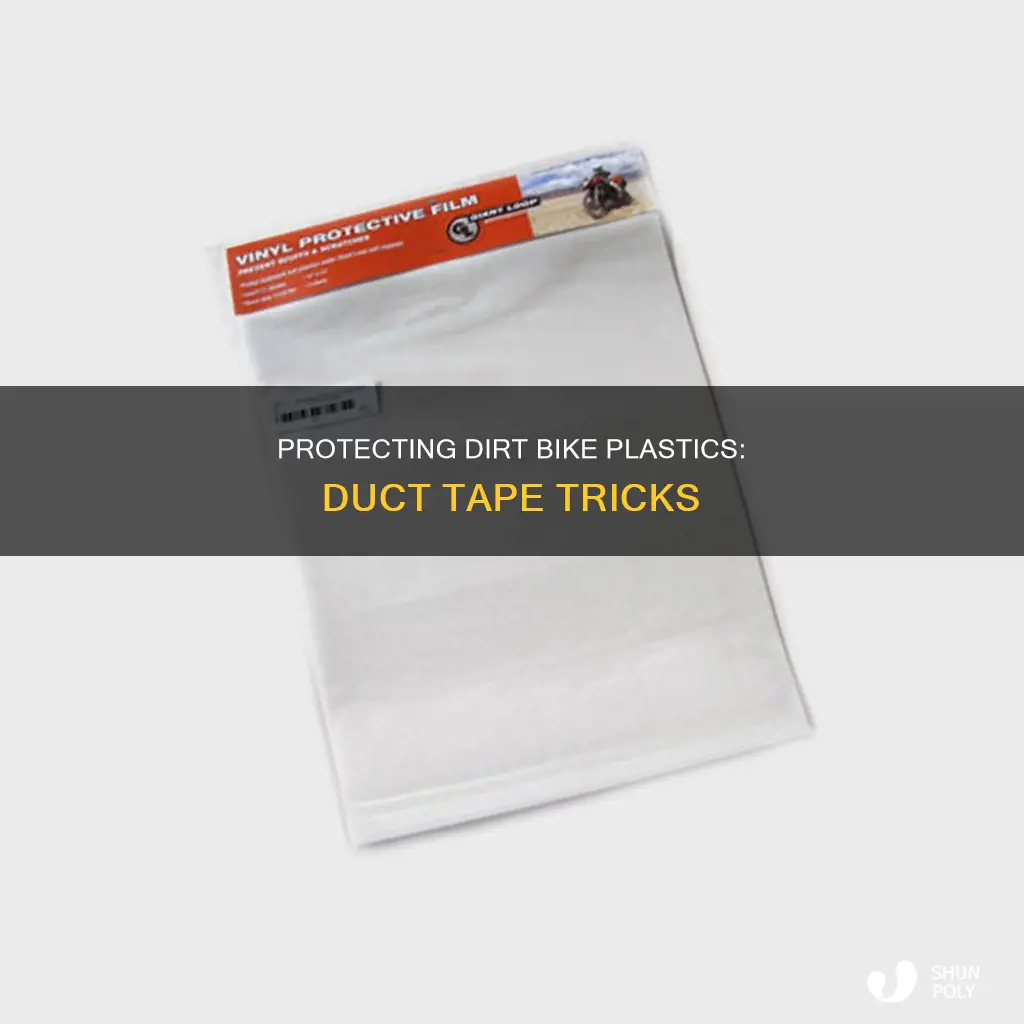 how to protect dirtbike plastics ducttape