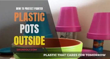 Protecting Painted Plastic Pots: Weatherproofing for Outdoor Use