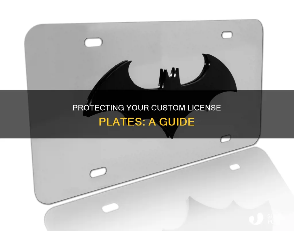 how to protect plastic custom license plates