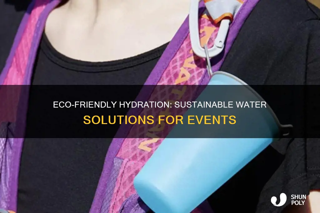 how to provide water at events without plastic water bottles