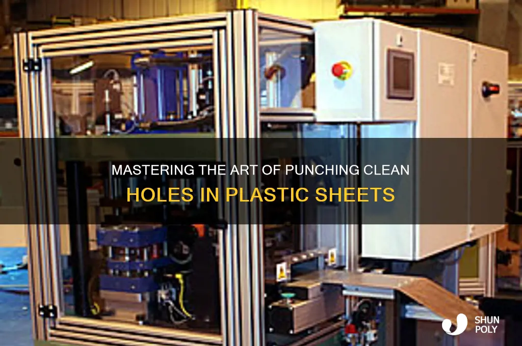 how to punch clean hole in plastic