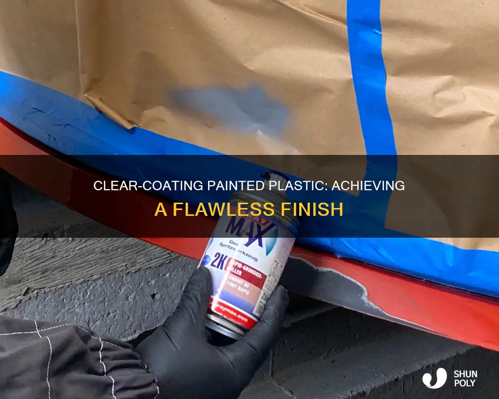 how to put a clear coat on painted plastic