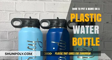 Personalize Your Plastic Water Bottle: Easy Name Customization Guide