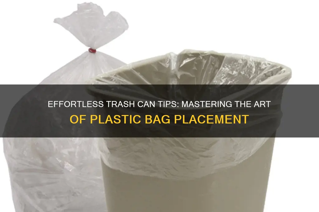 how to put a plastic bag in a trash can