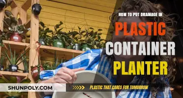 Creating Drainage in Plastic Container Planters