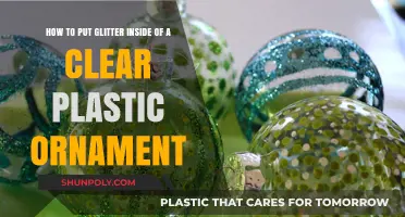 Sparkling DIY: Adding Glitter to Clear Plastic Ornaments Easily