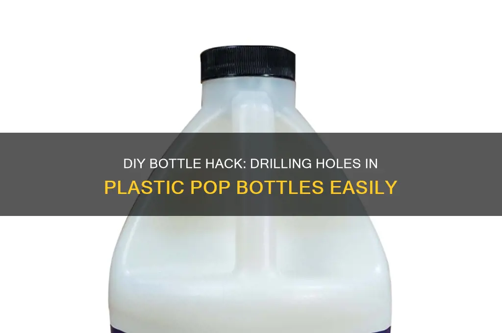 how to put holes in a plastic pop bottle