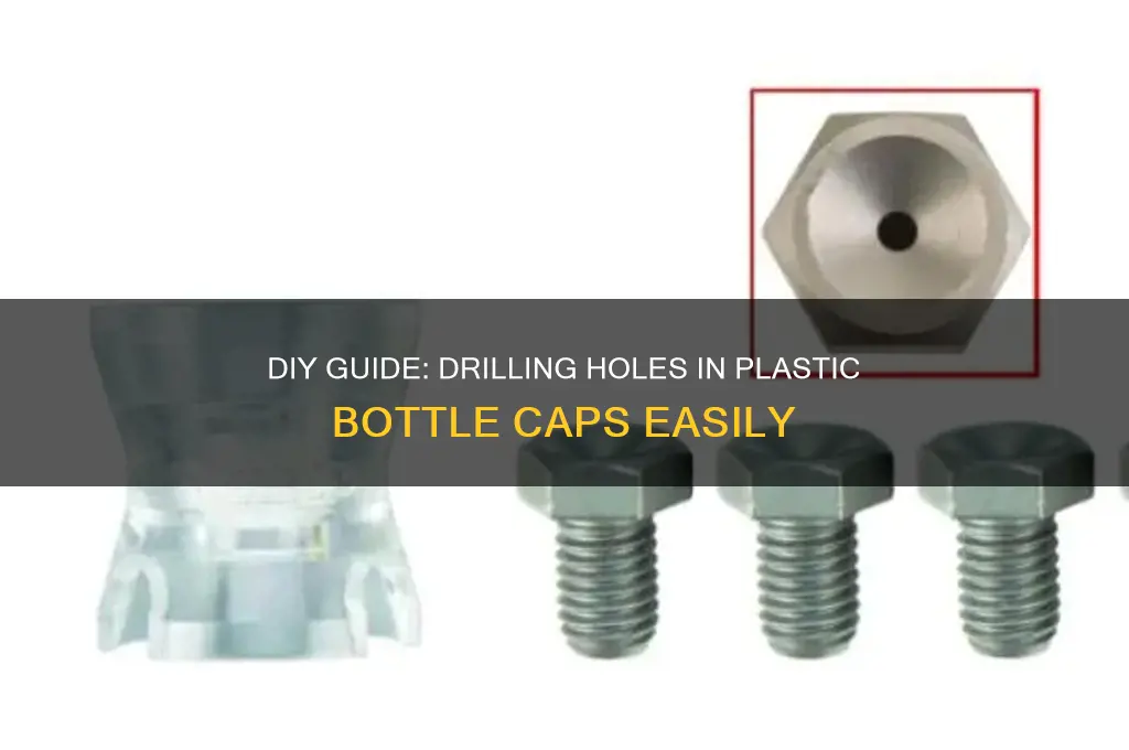 how to put holes in plastic bottle caps